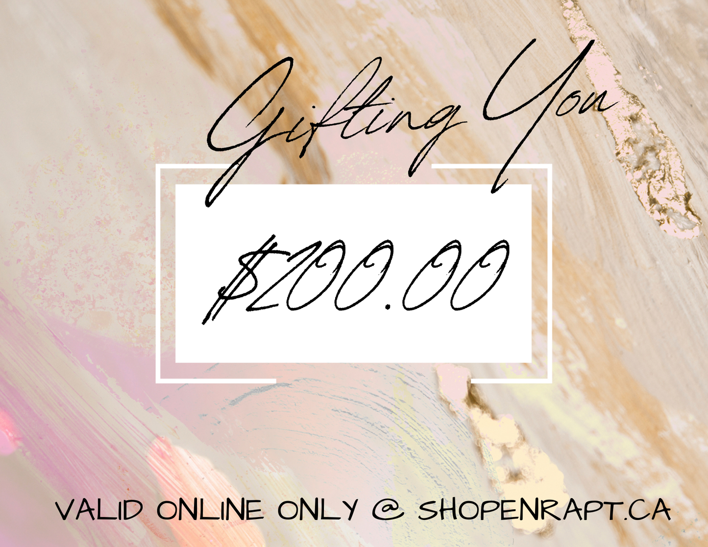 ONLINE GIFT CARD