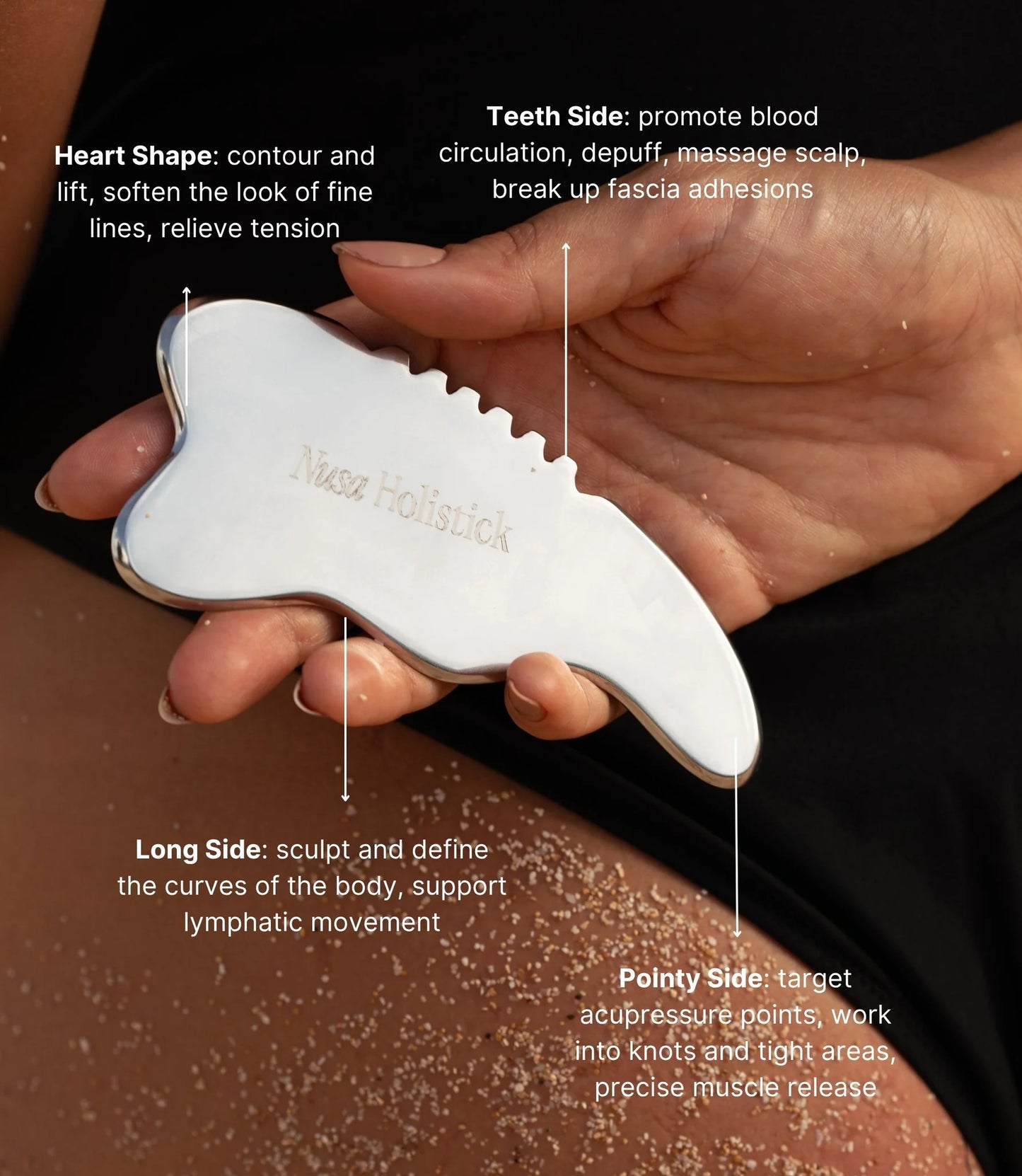 Body Gua Sha Tool- Stainless Steel